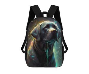sinyumoney Painted Canine Majesty -1 Backpack School Lightweight Casual Daypack School Backpacks for Boys/Girls/Teenagers 17inch