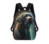 sinyumoney Painted Canine Majesty -1 Children's School Backpack 3D Printed for Kids Travel Rucksacks Book Bags for Boys Elementary School Students 17inch