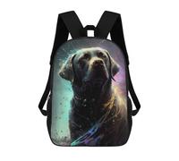 sinyumoney Painted Canine Majesty School Bag Bookbag 3D Printed Children's Backpacks for Kids Boy Girl Book Bags Kids School Bag Travel Rucksacks 17inch