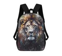 sinyumoney Painted Lion Majesty Backpack Schoolbags for Boys Girls Casual Sport Daypack Elementary Primary Large Capacity Bookbags 17inch