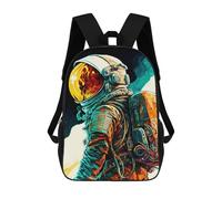 sinyumoney Painting Astronaut Backpack School Work Laptop Backpack Rucksack Bag for Men, Women & Teenage Boys 17inch