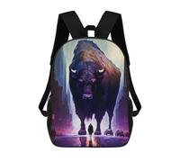 sinyumoney Painting of The Dark Drama School Backpack Schoolbags For Girls Boys Backpack With Pocket Fashion School Bag Kids Backpack 17inch