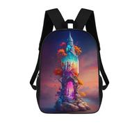 sinyumoney Palace in A Bottle Backpack School Bag Water Resistant Travel Backpack Computer Bag for Girls Boys Teenage 17inch