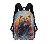 sinyumoney Palette Bear Painting Children’s Backpack Girls Boys, Rucksack Bag, Daypack, Primary School, Perfect for Back to Kids School Or PE, Gifts And Travel 17inch