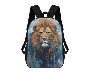 sinyumoney Palette Lion Painting Backpack School Lightweight Schoolbag Dayback Bookbag College for Men/Women 17inch