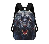 sinyumoney Palette Panther Painting Backpack 3D Printed Kids School Backpack High Capacity Travel Backpacks Book Bags Kids Backpack 17inch