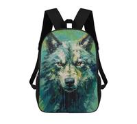 sinyumoney Palette Wolf Painting Children’s Backpack Girls Boys, Rucksack Bag, Daypack, Primary School, Perfect for Back to Kids School Or PE, Gifts And Travel 17inch