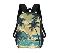 sinyumoney Palm Paradise Backpack School Bag Daypacks Business Backpack Water Resistant Bookbag for Men/Women 17inch