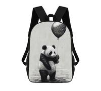 sinyumoney Panda Animal Balloon Backpack 3D Printed Children's School Backpack Kids Travel Backpacks High Capacity Book Bags Children's Backpack Rucksack 17inch