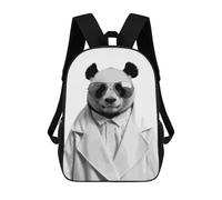sinyumoney Panda Animals Cute 3D Printed Children's School Backpack for Kids Travel Rucksacks Book Bags Kids School Bag 17inch