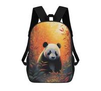 sinyumoney Panda Art Style 10 Backpack School Bag Business Laptop Rucksack Bag Unisex Casual Daypack for Teenage Girls Boys Women Men 17inch