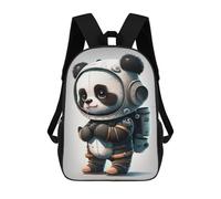 sinyumoney Panda Astronaut Costume Backpack School Bag Lightweight Airport College Students Back Pack for School/Work/Travel 17inch