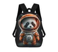 sinyumoney Panda Astronaut Costume for Kids School Backpack for Girls 17inch Casual Daypack Lightweight Rucksack Boy Girl Backpack for Middle School Students