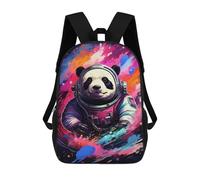 sinyumoney Panda Astronaut Space Art Print Backpack School Work Business College School for Men, Women & Teenage Boys 17inch
