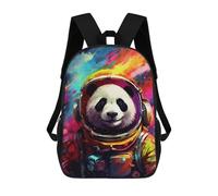 sinyumoney Panda Astronaut Space Suit-5 School Backpack Water Resistant School Bag Business Backpack for Men/Women 17inch