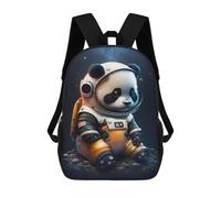 sinyumoney Panda Astronaut Space Suit-7 School Backpack 3D Printed Children's 17inch Backpacks Bag Bookbag for Kids Boy Girl Book Bags Kids School Bag Travel Rucksacks
