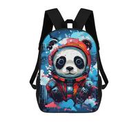 sinyumoney Panda Astronaut Space Suit-8 Backpack School Bag Large School Backpack for Boys - Perfect for Travel, Work And Daily Use 17inch