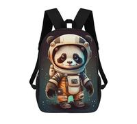 sinyumoney Panda Astronaut Space Suit-8 Backpack School Bag Work Laptop Backpack Rucksack Bag for Boys/Girls/Teenagers 17inch