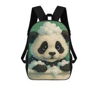sinyumoney Panda Bath Time Rucksack Water Resistant Computer Rucksack for Campus Outdoor Travel Sports 17inch