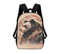 sinyumoney Panda Bear Backpack 3D Printed Kids School Backpack High Capacity Travel Backpacks Book Bags Kids Backpack 17inch