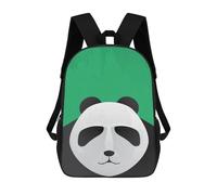 sinyumoney Panda Bear Rucksack Lightweight Casual Daypack School Backpacks for School/Work/Travel 17inch