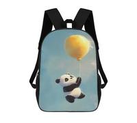 sinyumoney Panda Bear with Yellow Balloon School Backpack Business Laptop Rucksack Bag Unisex Casual Daypack for Boys/Girls/Teenagers 17inch