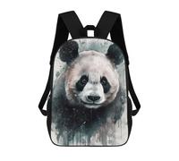 sinyumoney Panda Beauty Watercolor Backpacks 3D Printed Kids School Backpack Outdoor Casual Daypack Fashion Casual Children Backpacks Cute Travel Bags 17inch