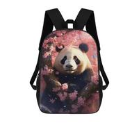 sinyumoney Panda Cherrytree School Backpack Daypacks Business Backpack Water Resistant Bookbag for Men/Women 17inch