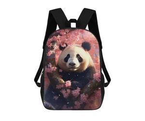 sinyumoney Panda Cherrytree School Backpack Daypacks Business Backpack Water Resistant Bookbag for Men/Women 17inch