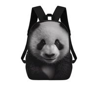 sinyumoney Panda Closeup School Backpack Water Resistant Computer Rucksack for Campus Outdoor Travel Sports 17inch