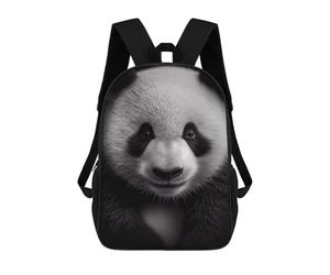 sinyumoney Panda Closeup School Backpack Water Resistant Computer Rucksack for Campus Outdoor Travel Sports 17inch