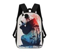 sinyumoney Panda Colorful Children's Backpacks School 3D Printed Bag Bookbag for Kids Travel Rucksacks Boy Girl Book Bags Kids School Bag 17inch
