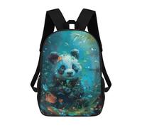 sinyumoney Panda Cub Backpack with Pocket 3D Printed Backpacks, Travel Rucksacks Book Bags Kids School Bag 17inch