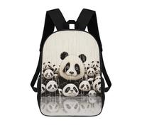 sinyumoney Panda Funny Animal Art Backpack School Bag Water Resistant Computer Rucksack for Teenage Girls Boys Women Men 17inch