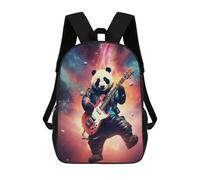 sinyumoney Panda in 60s Rock Album Backpack School Bag Water Resistant Computer Rucksack for Teenage Girls Boys Women Men 17inch