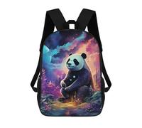 sinyumoney Panda in A Fantasy Forest -1 Backpack Cartoon Plush Bag, 3D Backpack for Kids School Bag Birthday Gift Idea for Boys And Girls 17inch