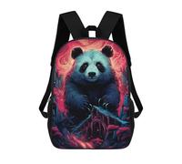 sinyumoney Panda in A Fantasy Forest Backpack Cartoon Plush Bag, 3D Backpack for Kids School Bag Birthday Gift Idea for Boys And Girls 17inch