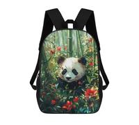 sinyumoney Panda in Bamboo Forest Children's School Backpack Fashion Casual 17inch 3D Printed School Bags Boy School Backpack Large Backpack
