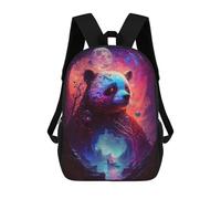 sinyumoney Panda in Cosmic Forest -1 Backpacks Kids School Backpack School Bag 3D Printed School Bag for Boys Elementary And Middle School Students 17inch