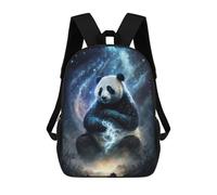 sinyumoney Panda in Cosmic Forest Children's School Backpack Fashion Casual Children's Backpacks 3D Printed School Bags Boy Large Backpack 17inch