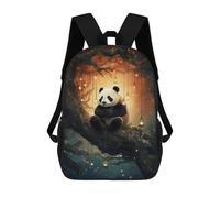sinyumoney Panda in Enchanted Forest -2 Rucksack Travel College Rucksack Backpacks for Girls Boys Teenage 17inch