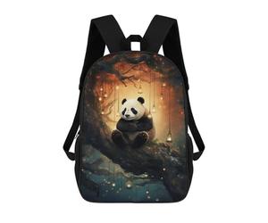 sinyumoney Panda in Enchanted Forest -7 Kids Backpack, Backpack School Bag, Backpacks Kids School 3D Printed School Bags for Elementary And Middle School Students Teens Birthday Gift 17inch