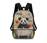 sinyumoney Panda in The Bath Animal School Backpack Lightweight Schoolbag Dayback Bookbag College for Teenage Girls Boys Women Men 17inch