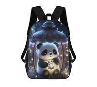 sinyumoney Panda Lantern Night School Backpack Work Business College School for Campus Outdoor Travel Sports 17inch