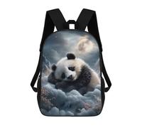 sinyumoney Panda Moonlit Dreamscape Backpack School Bag Lightweight Airport College Students Back Pack for School/Work/Travel 17inch