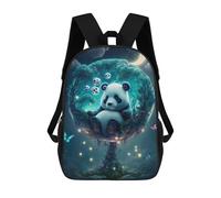 sinyumoney Panda Moonlit Fantasy School Backpack Large Lightweight Casual Backpack for Girls Boys Teenage 17inch