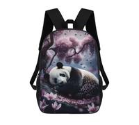 sinyumoney Panda Sleeping in Cherry Children's School Backpack 3D Printed for Kids Travel Rucksacks Book Bags for Boys Elementary School Students 17inch