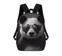 sinyumoney Panda Sunglasses Rucksack Daypacks Business Backpack Water Resistant Bookbag for Men/Women 17inch