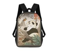 sinyumoney Panda Traditional Japanese Backpack School Bag Backpack For Girls Boys Backpacks Large Capacity Kids Backpack Lightweight School Bags For Kids Students 17inch