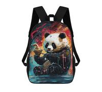 sinyumoney Panda with Ice Cream Backpacks 3D Printed Kids School Backpack School Bag Fashion Rucksacks for Boys Elementary And Middle School Students 17inch